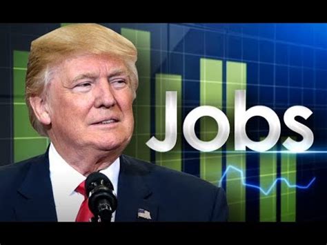 president donald trumps huge announcement  jobs  economy youtube