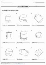 Surface Area Cylinder Worksheets Math Volume Grade Mathworksheets4kids Cylinders Prisms Prism Cone Find Sphere Pyramids Geometry Worksheet Finding Lateral Rectangular sketch template