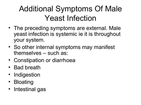 Male Yeast Infection Symptoms And Causes