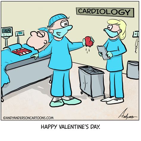 Cardiology Valentines Day Cartoon Meme Andy Anderson Cartoons
