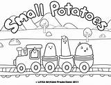 Coloring Pages Potatoes Small Train Disney Potato Jr Colouring Junior Printable Clipart Color Cartoon Chip Trains Library sketch template