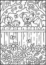 Mandalas Dover Fence Doverpublications Scribblefun Ausmalen Marjorie Sarnat Zentangle Perros Animalitos Pintar Caricaturas sketch template