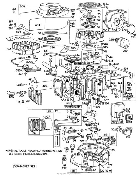 briggs  stratton engine parts diagram