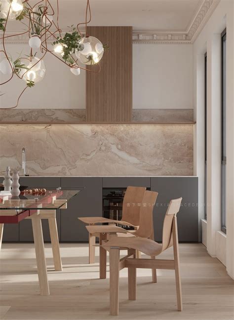 Marble Kitchen Backsplash Interior Design Ideas