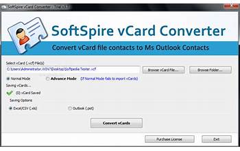 VCF to XLS Converter screenshot #2