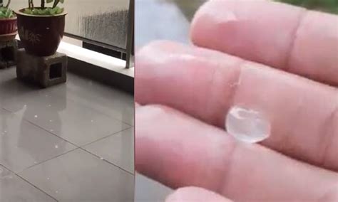 “ice rain” pelts people in several parts of singapore including yishun and seletar redwire