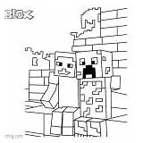 Coloring Pages Roblox Minecraft Noob Fan Creeper Printable sketch template