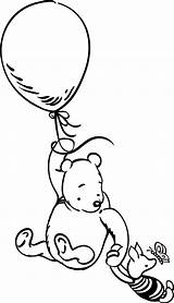 Pooh Winnie Classic Coloring Pages Bear Baby Drawing Balloon Wall Decal Vinyl Tattoos Vintage Svg Cake Google Nursery Milne Printable sketch template