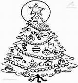 Christmas Coloring Tree Pages Trees Kids Drawing Clipart Gif Disney sketch template