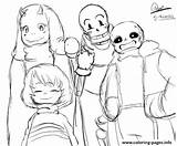 Coloring Pages Undertale Sans Character Papyrus Toby Fox Printable Color Print Book Comments Online Getdrawings Getcolorings sketch template