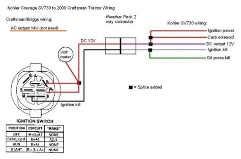 lawn mower key switch wiring diagram