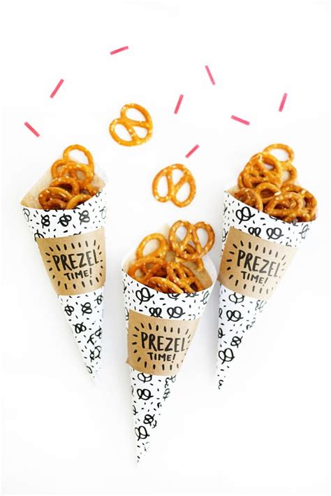 printable pretzel cones oktoberfest party oktoberfest