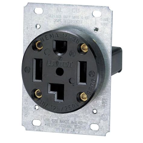 leviton straight blade power outlet receptacle flush mount       business