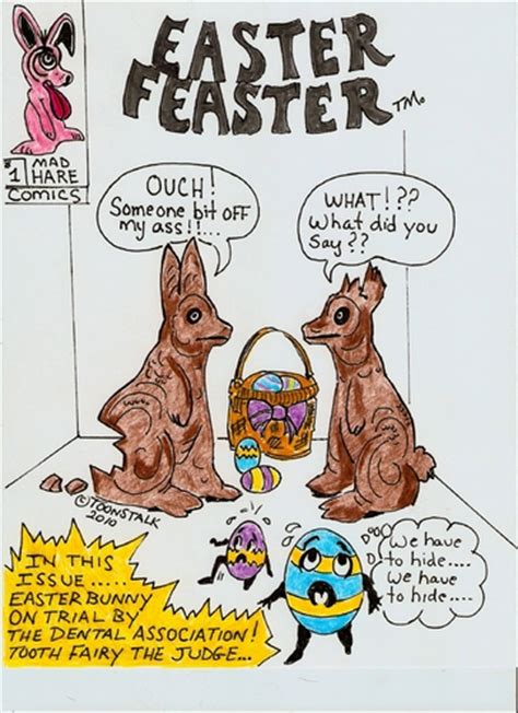 mad hare comics easter feaster by toonstalk media and culture cartoon toonpool