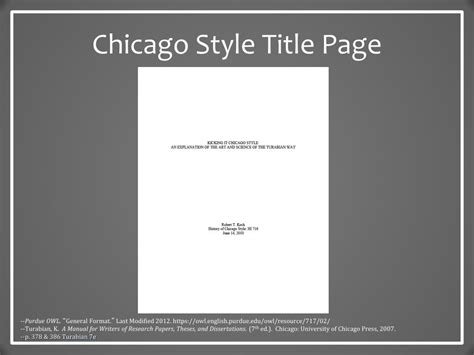 chicago style  basics powerpoint
