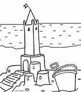 Castle Coloring Pages Sand Kids Cool2bkids Printable sketch template