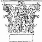 Corinthian Greek Column Template Sketch sketch template