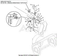 ariens    pro  parts diagram  discharge chute controls