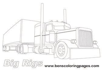 truck coloring pages cars coloring pages peterbilt trucks