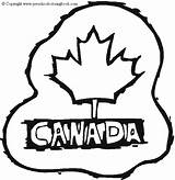 Canada Coloring Color sketch template