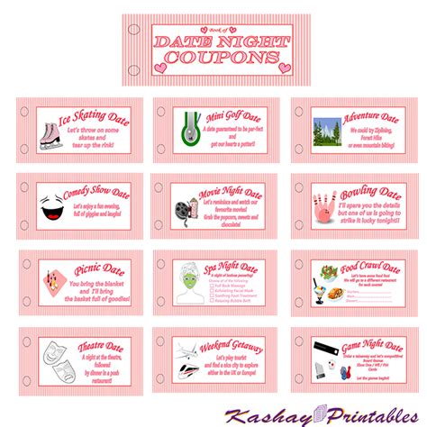 Date Night Coupon Book Kashay Printables