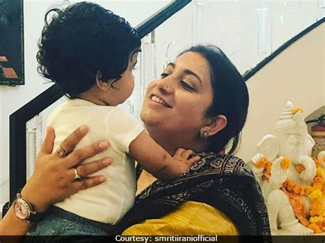 Smriti Irani Spends Time With Tusshar Kapoors Son Posts Pic