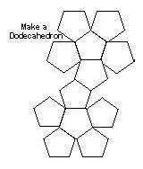 Dodecahedron Template Make Print Cut Enchantedlearning Paper Solids Math Geometry Go Click sketch template