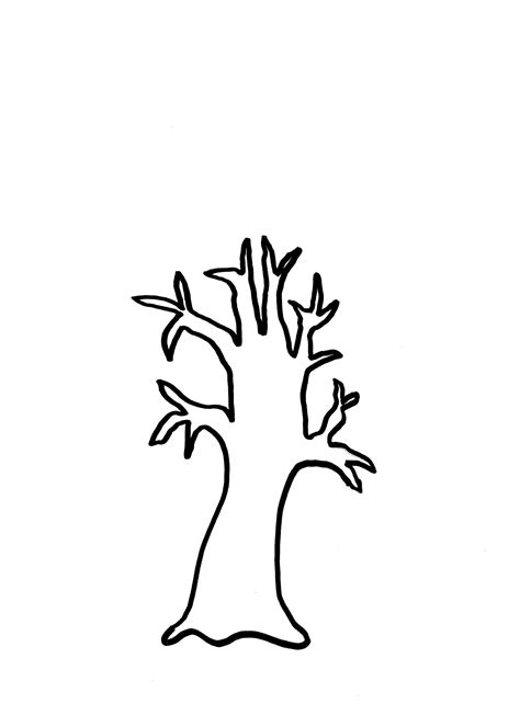 fall tree template clipart