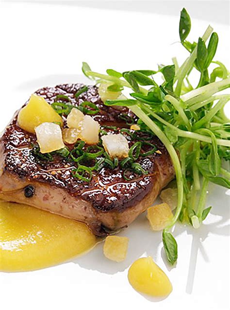 pan seared foie gras maison vie restaurant fine french cuisine