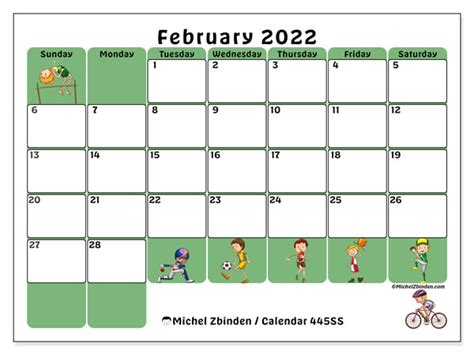 printable february  ss calendar michel zbinden en