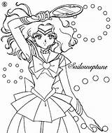Sailor Neptune Uranus Crystal Saturn Scouts Printablecolouringpages Colorironline Villains sketch template