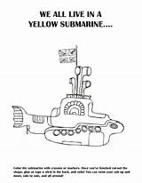 Submarine Yellow Beatles Coloring Pages Sheet Nephew Activity Diy Made sketch template