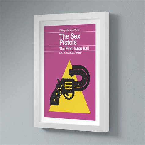 sex pistols remixed gig poster by the stereo typist