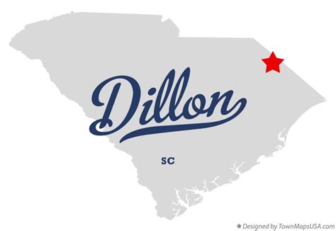 map  dillon sc south carolina