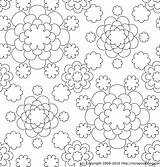 Coloring Pages Flower Pattern Geometric Comments Floral Popular Coloringhome sketch template