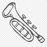 Trompeta Colorir Trombeta Trumpet Simples Desenhos Pinclipart Colorironline Template sketch template