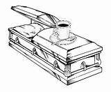 Casket Drawing Coffee Sketch Funeral Caskets End Life Discussion Source Series sketch template
