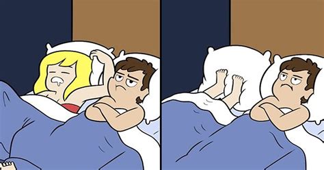 The 6 Stages Of Sleeping With Your Partner For Lack Of A Better Comic