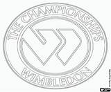 Wimbledon Torneo Emblema Toernooi Embleem Emblem Turniers sketch template