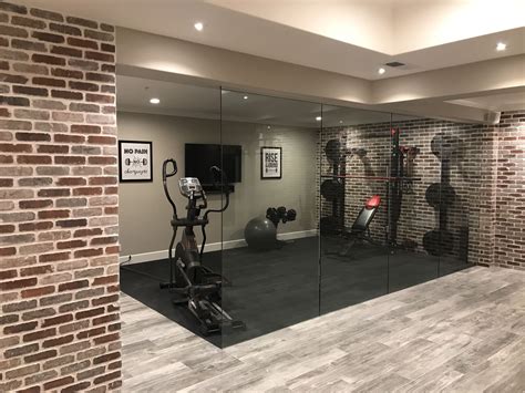 home gym glass walls homegymgame home gym basement gym room