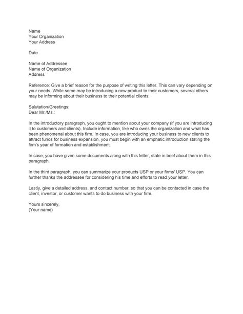 business introduction letters  ms word templatelab