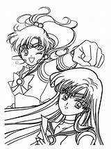 Mars Sailor Coloring Pages Jupiter Moon Sailormoon Tuxedo Mask セーラー Sheets Colouring Book ムーン 塗り絵 Kids Print Picgifs Adult Printables sketch template