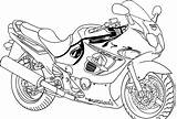 Coloring Motorcycle Pages Printable Color Kids Bike Adults sketch template
