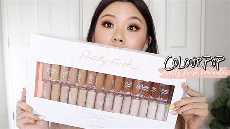 colourpop pretty fresh concealer review youtube