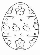 Coloring Easter Egg Template Colouring Eggs Pages Basket sketch template