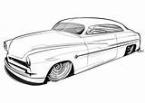 Coloring Pages Drawings Cars Cool Car Rod Hot Lowrider Carros Kustom Pencil Drawing Oldies Color новости Cartoons Colouring Vintage Truck sketch template