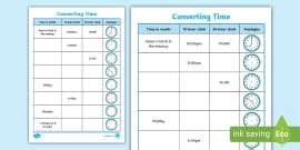 time worksheet worksheet teacher  twinkl