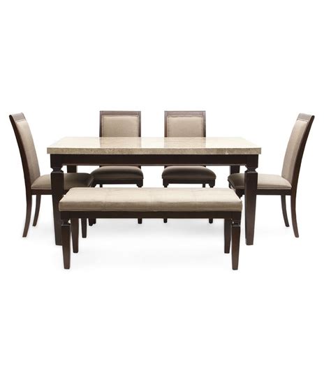 hometown bliss marble top  seater dining table buy hometown bliss