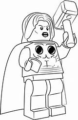 Thor Lego Coloring Pages Printable Color Coloringpages101 Kids sketch template