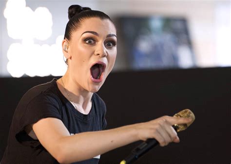 jessie j pulls best omg face at music is great week launch